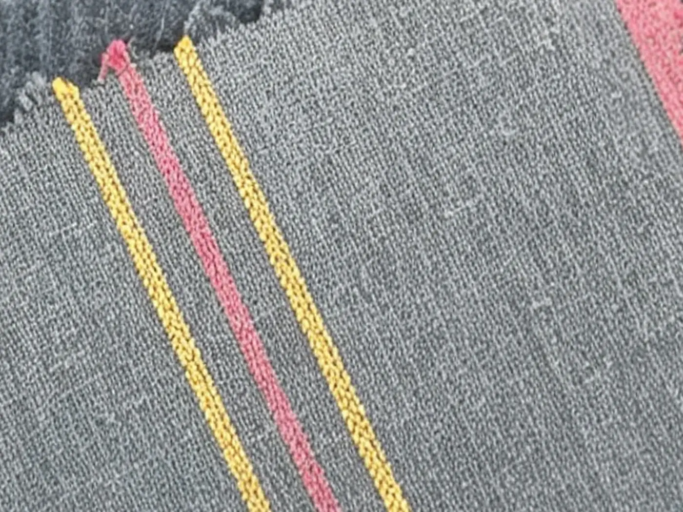 Clean cropped yarn-dyed corduroy fabric with stripe detail