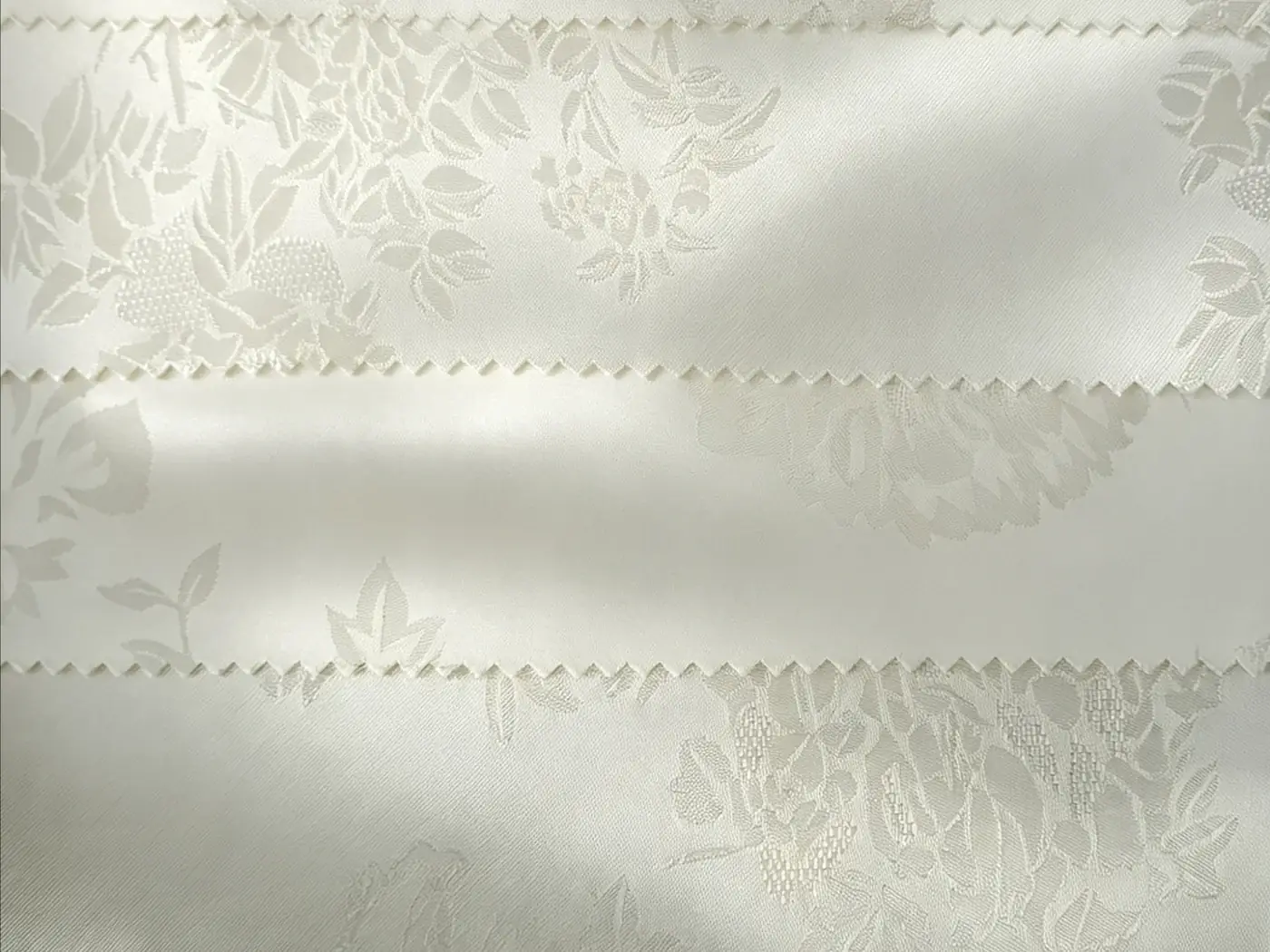Clean cropped luxurious jacquard satin fabric texture