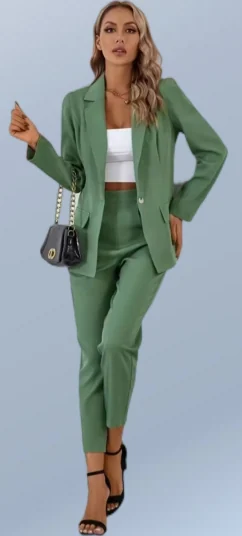 Green suit fabric application