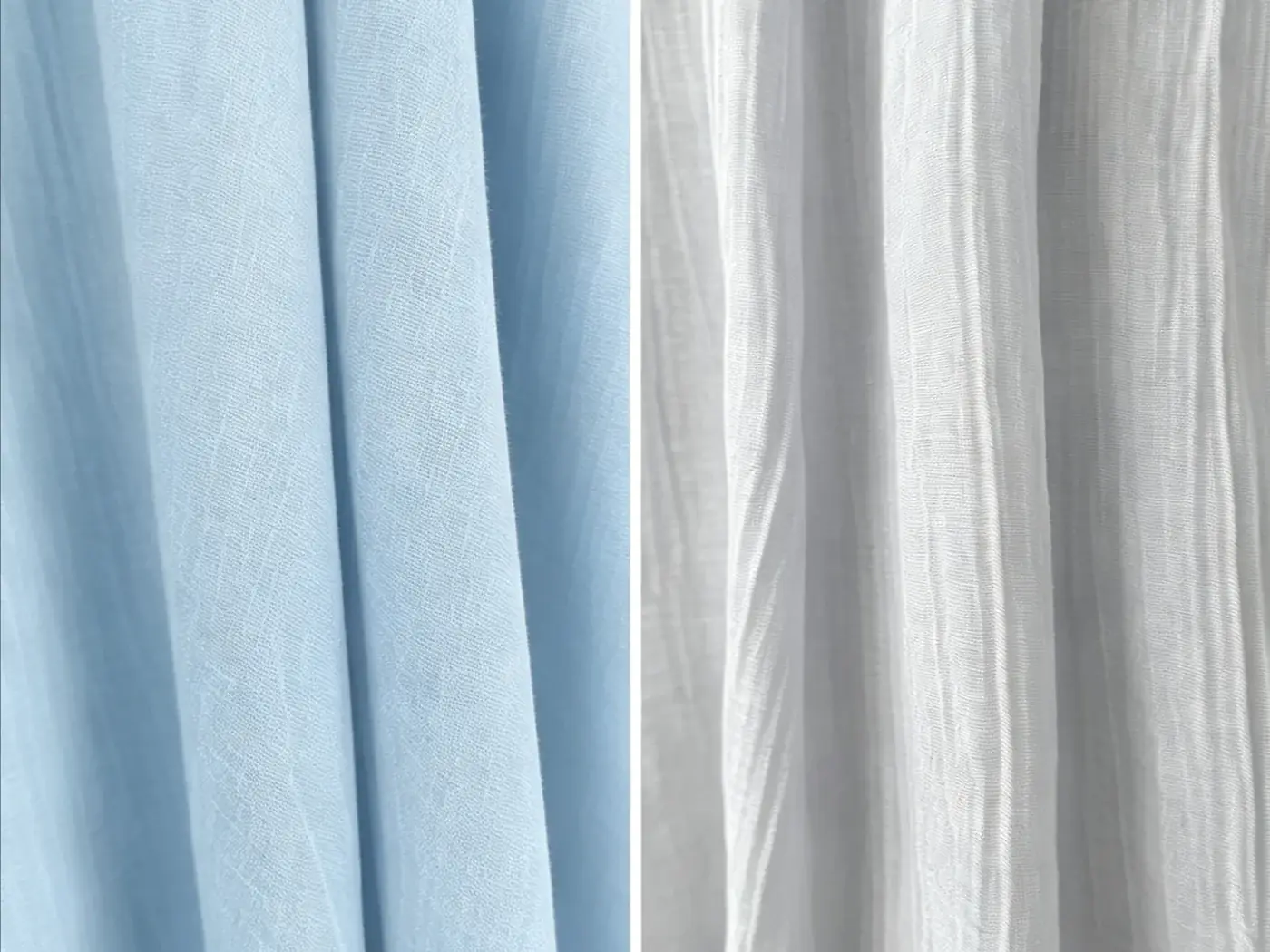 Clean cropped Tencel nylon crepe fabric folds